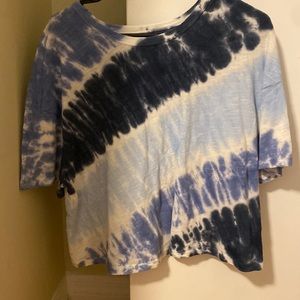 Tye dye cropped tee